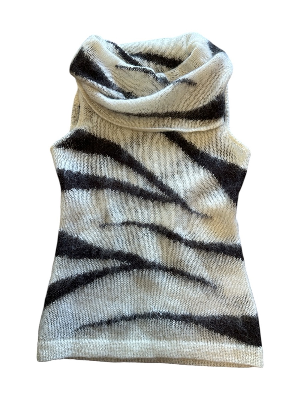 Vintage 90s y2k mohair blend fuzzy cowl neck  sweater Japanese brand vivayou